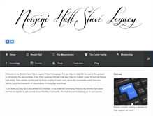 Tablet Screenshot of nominihallslavelegacy.com